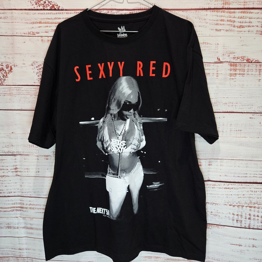 Sexyy Red Legends NWOT Hip Hop 50th Anniversary Graphic T-Shirt XL Black